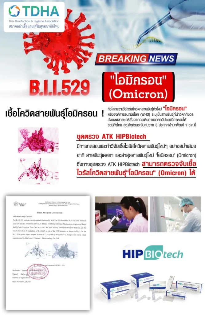 atk hip omicron โอมิครอน